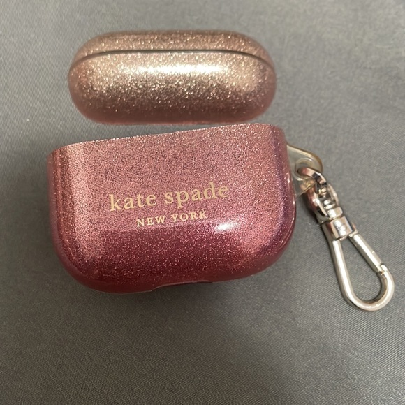 Kate Spade Protective Case for Apple AirPods (3rd Gen) - Ombre Glitter Sunset - Picture 3 of 4